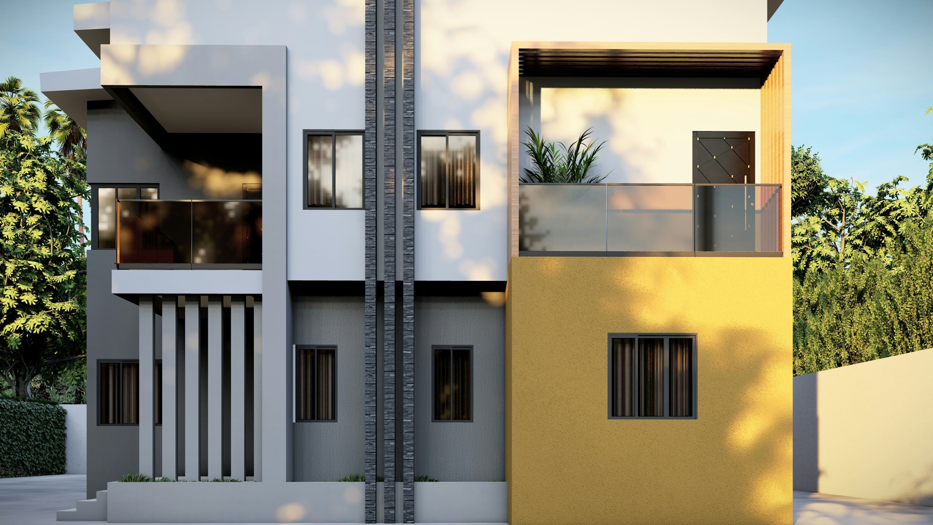 Modern luxury home exterior